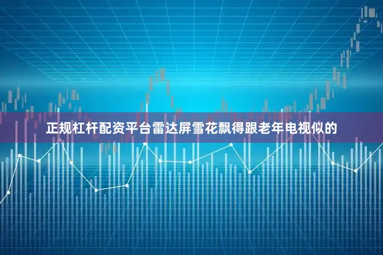 正规杠杆配资平台雷达屏雪花飘得跟老年电视似的