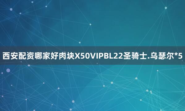 西安配资哪家好肉块X50VIPBL22圣骑士.乌瑟尔*5